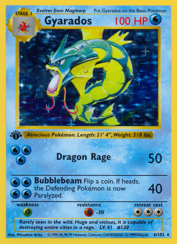 Gyarados printed card