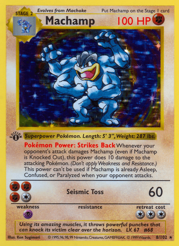 Machamp printed card
