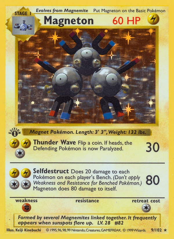 Magneton printed card