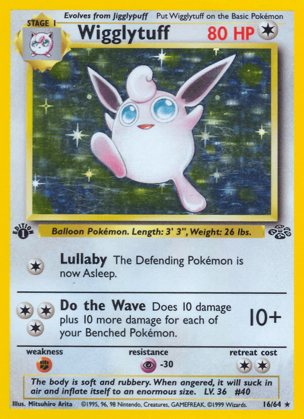 Wigglytuff printed card