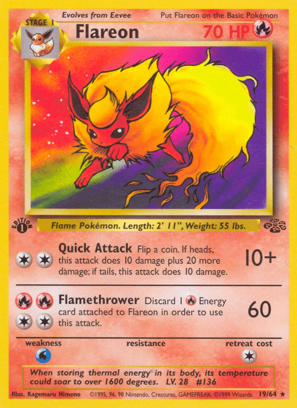 Flareon printed card
