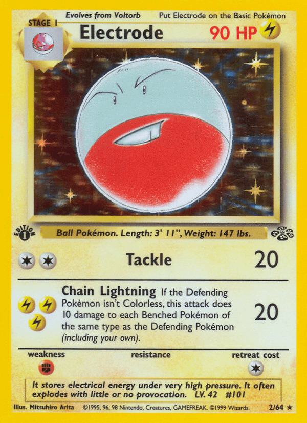 Electrode printed card