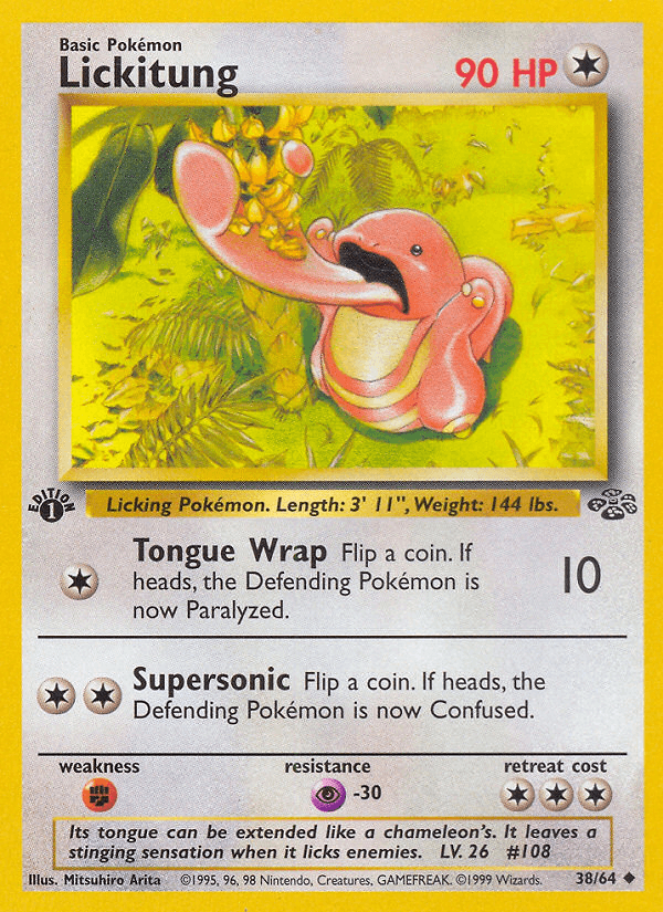 Lickitung printed card