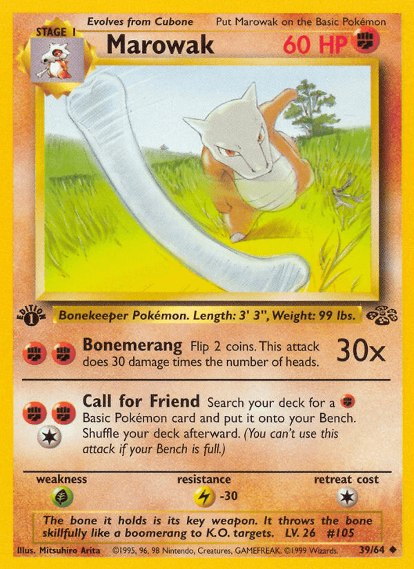 Marowak printed card