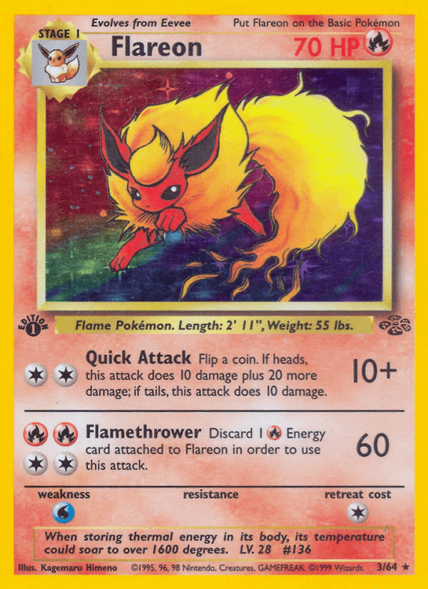Flareon printed card