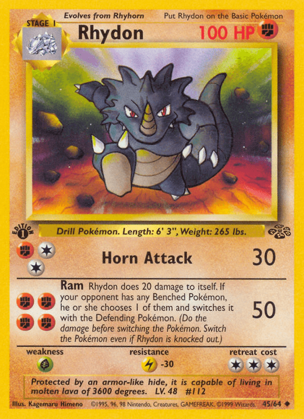 Rhydon printed card