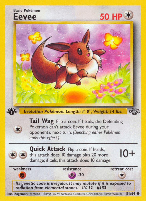 Eevee printed card