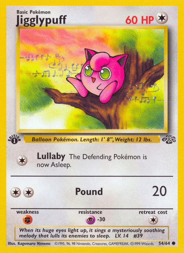 Jigglypuff printed card