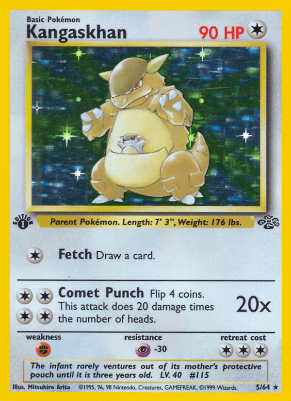 Kangaskhan printed card