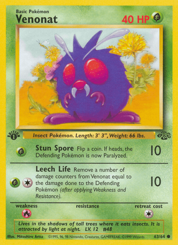 Venonat printed card