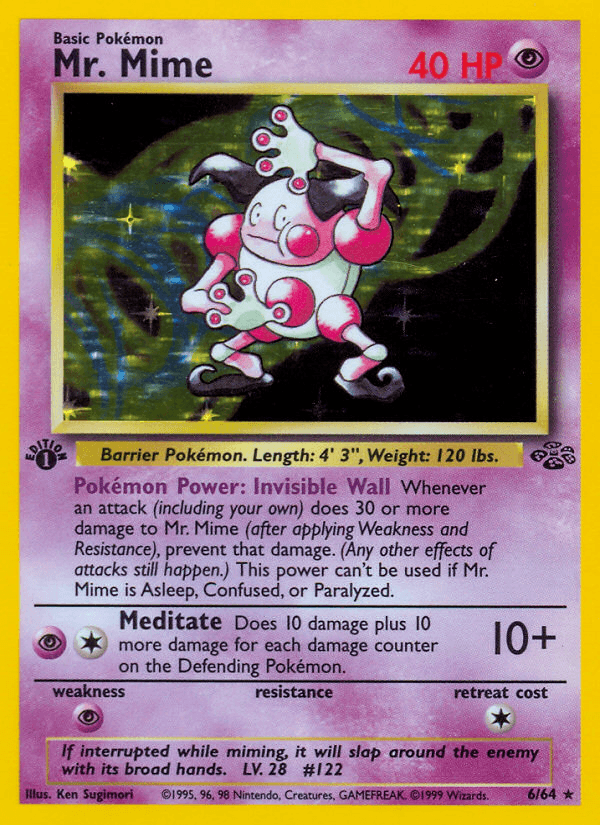 Mr. Mime printed card