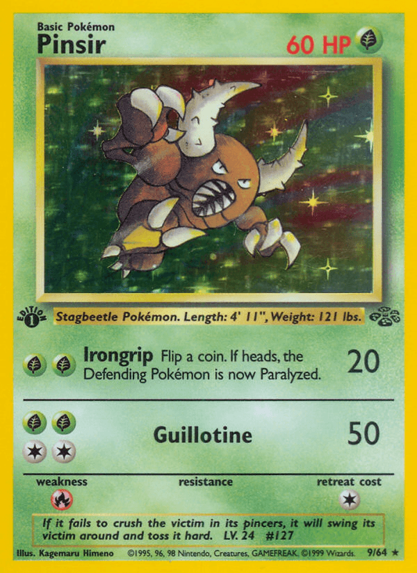 Pinsir printed card