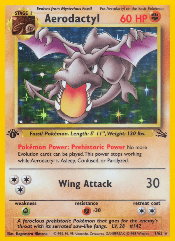 Aerodactyl printed card