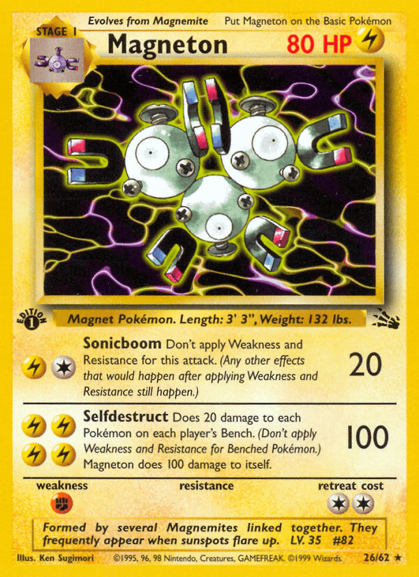 Magneton printed card