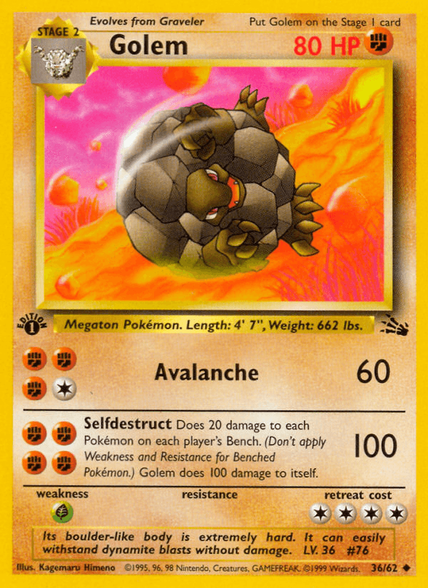Golem printed card