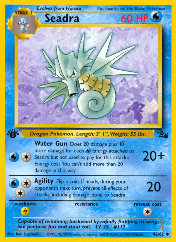 Seadra printed card