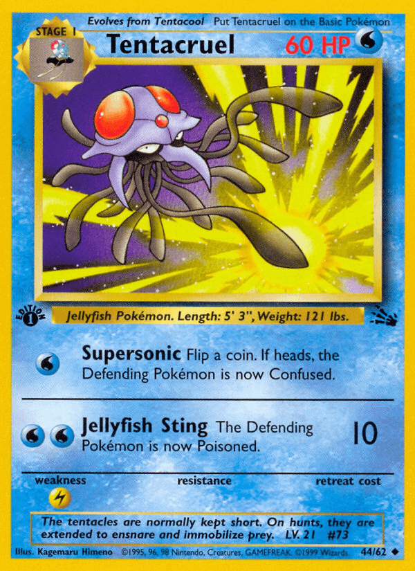 Tentacruel printed card