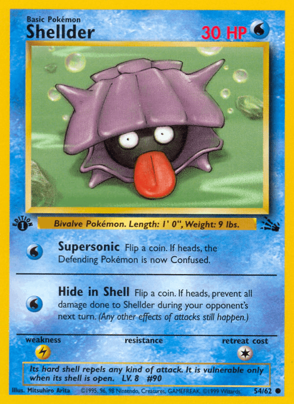 Shellder printed card