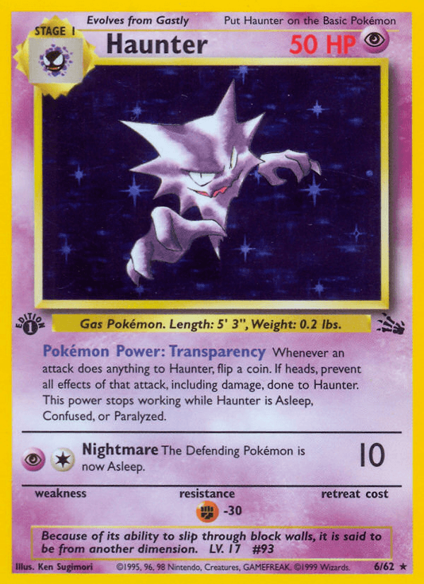 Haunter printed card