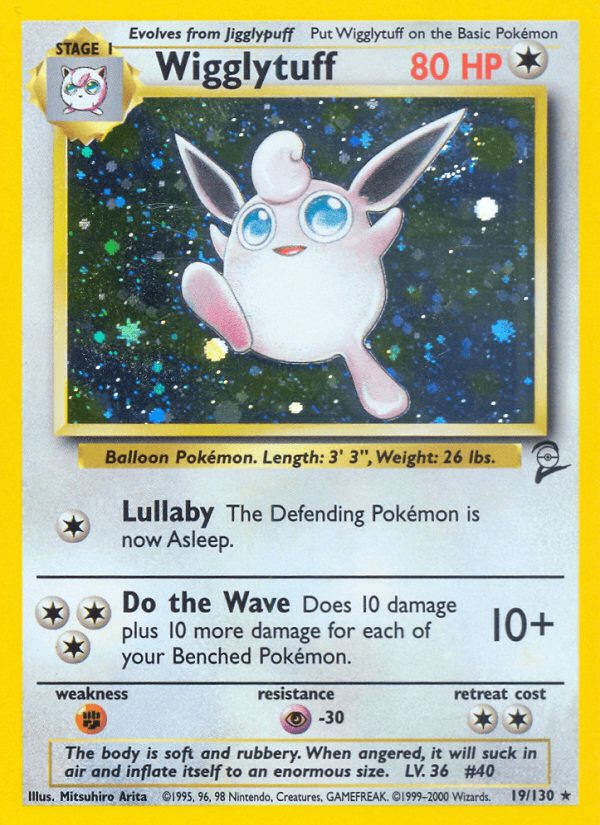 Wigglytuff printed card