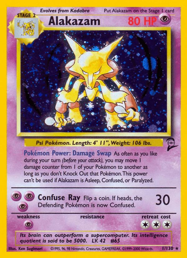 Alakazam printed card