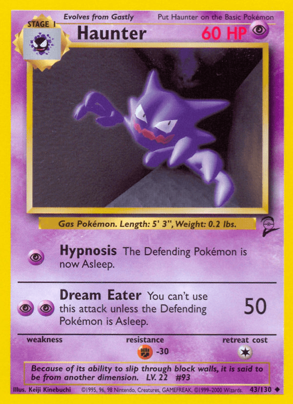 Haunter printed card