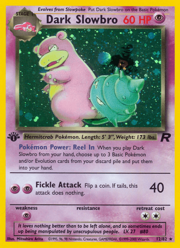 Dark Slowbro printed card