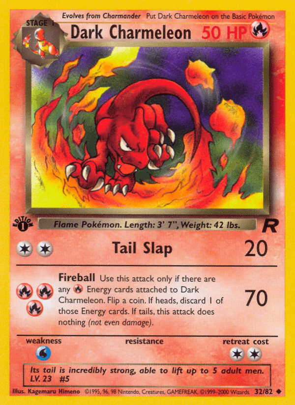 Dark Charmeleon printed card