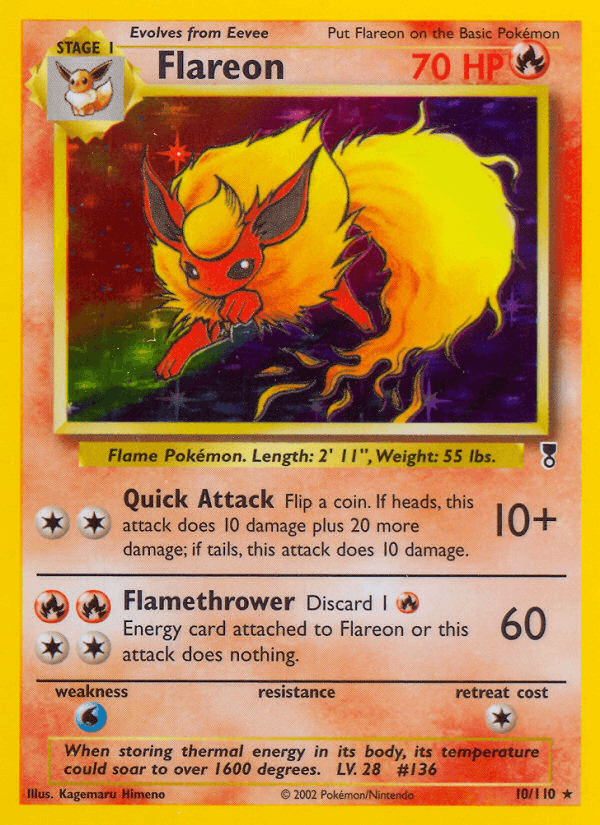 Flareon printed card