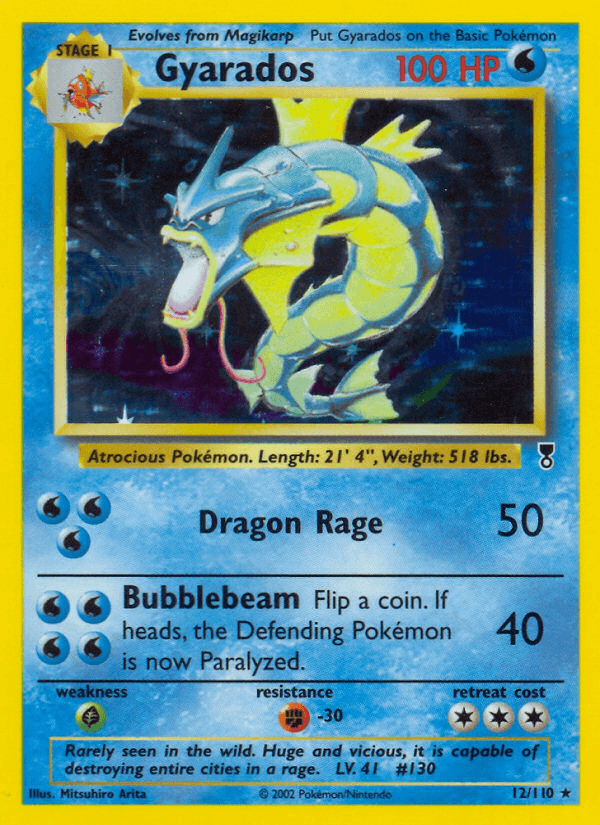 Gyarados printed card