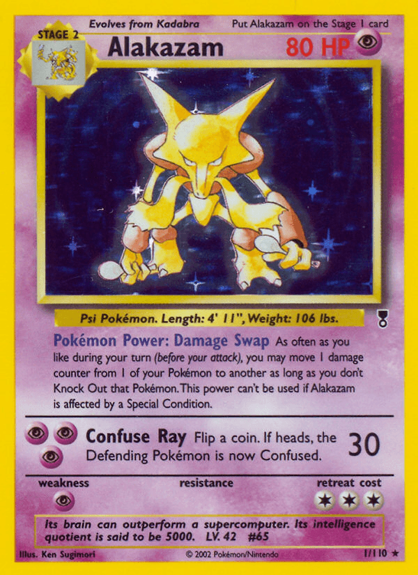 Alakazam printed card