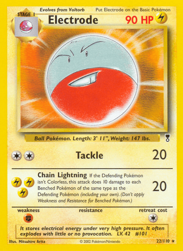 Electrode printed card