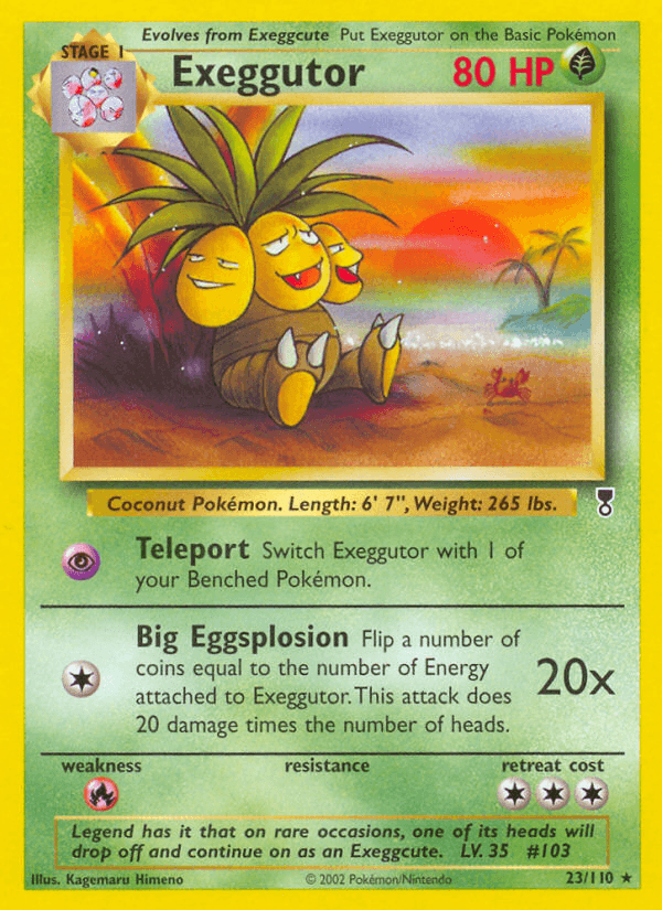 Exeggutor printed card