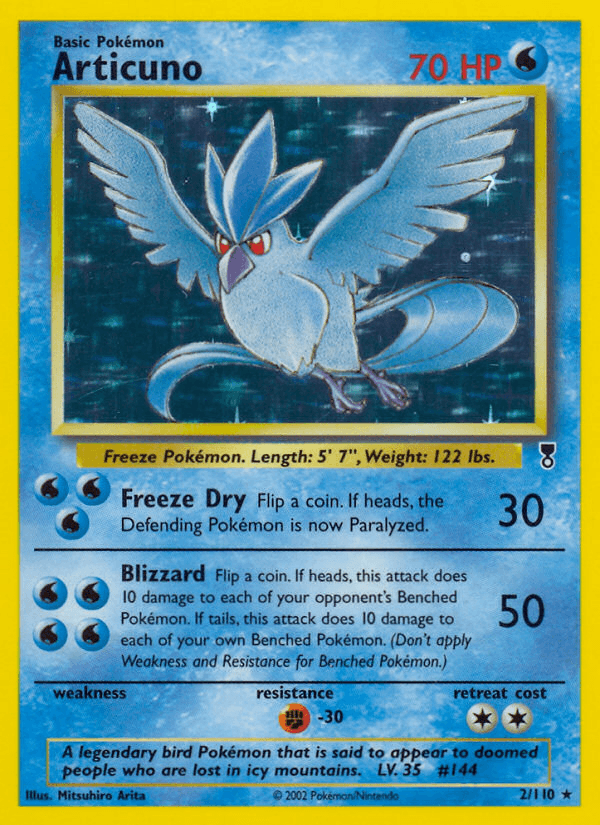 Articuno printed card
