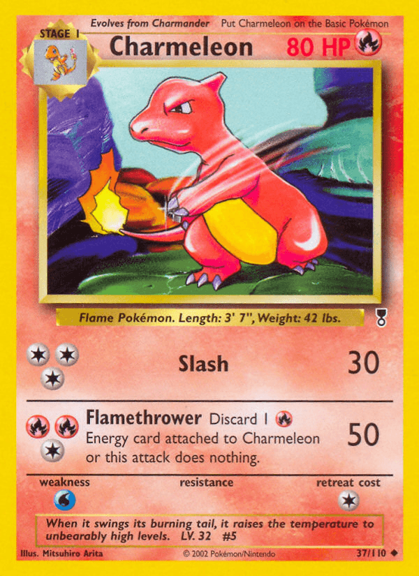 Charmeleon printed card