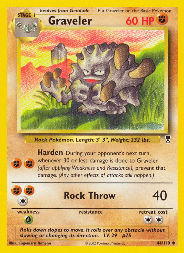 Graveler printed card