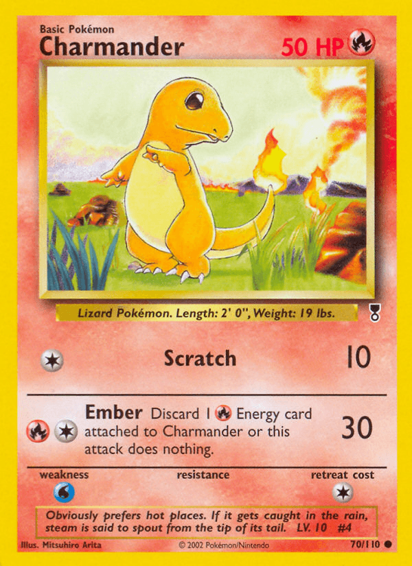 Charmander printed card