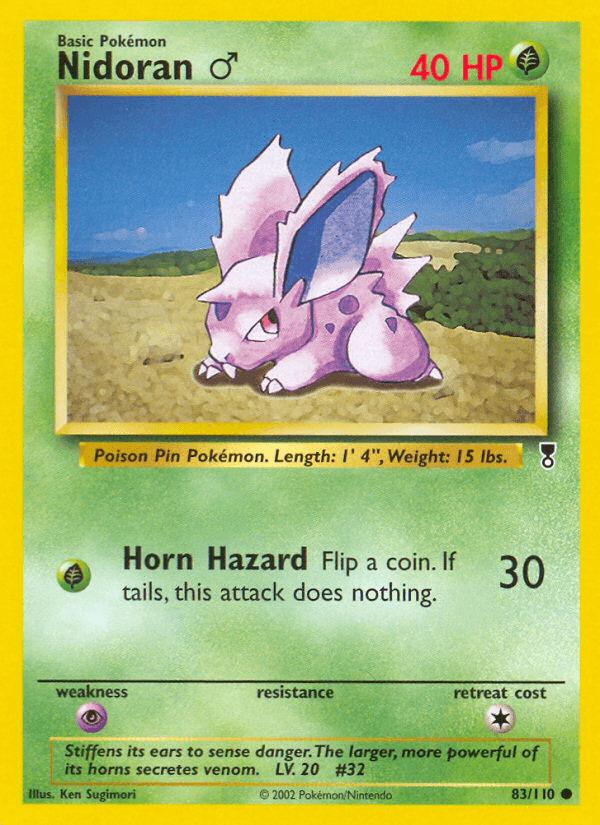 Nidoran ♂ printed card