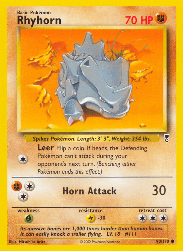 Rhyhorn printed card