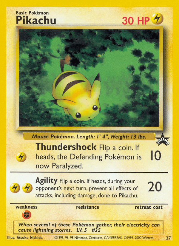 Pikachu printed card
