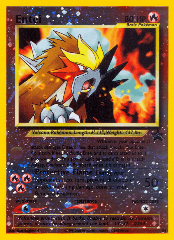 Entei printed card