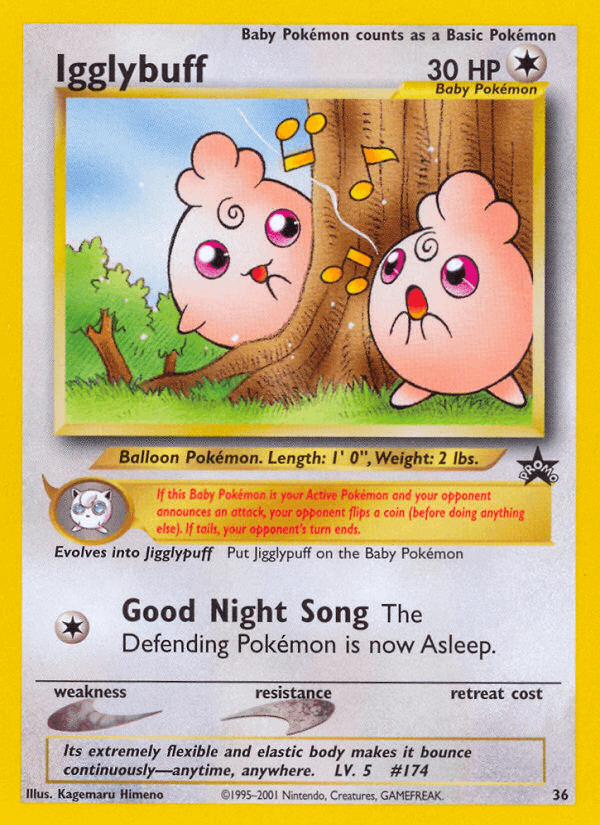 Igglybuff printed card