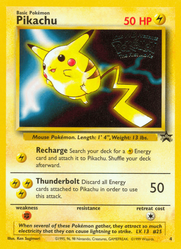 Pikachu printed card