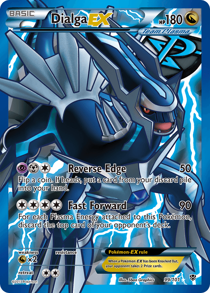 Dialga-EX printed card