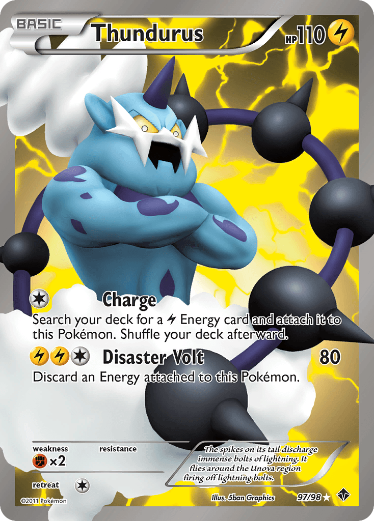 Thundurus printed card