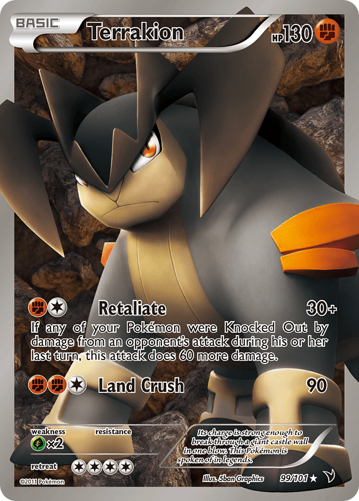 Terrakion printed card