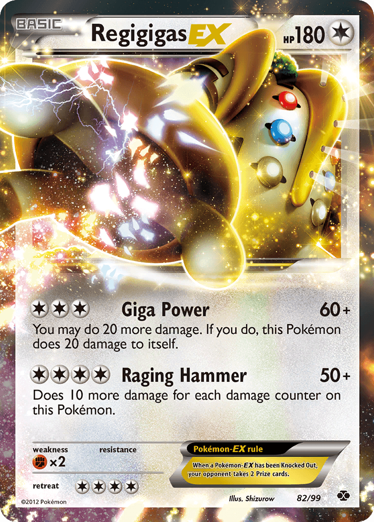 Regigigas-EX printed card