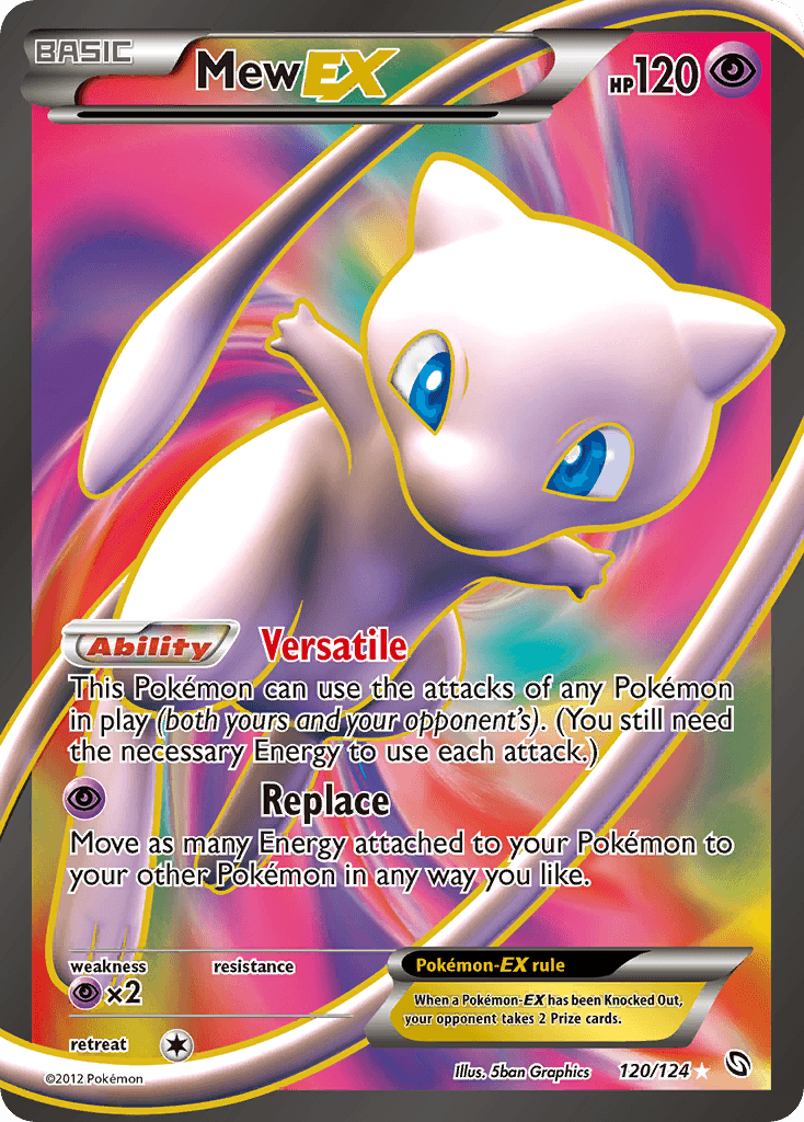 Mew-EX printed card