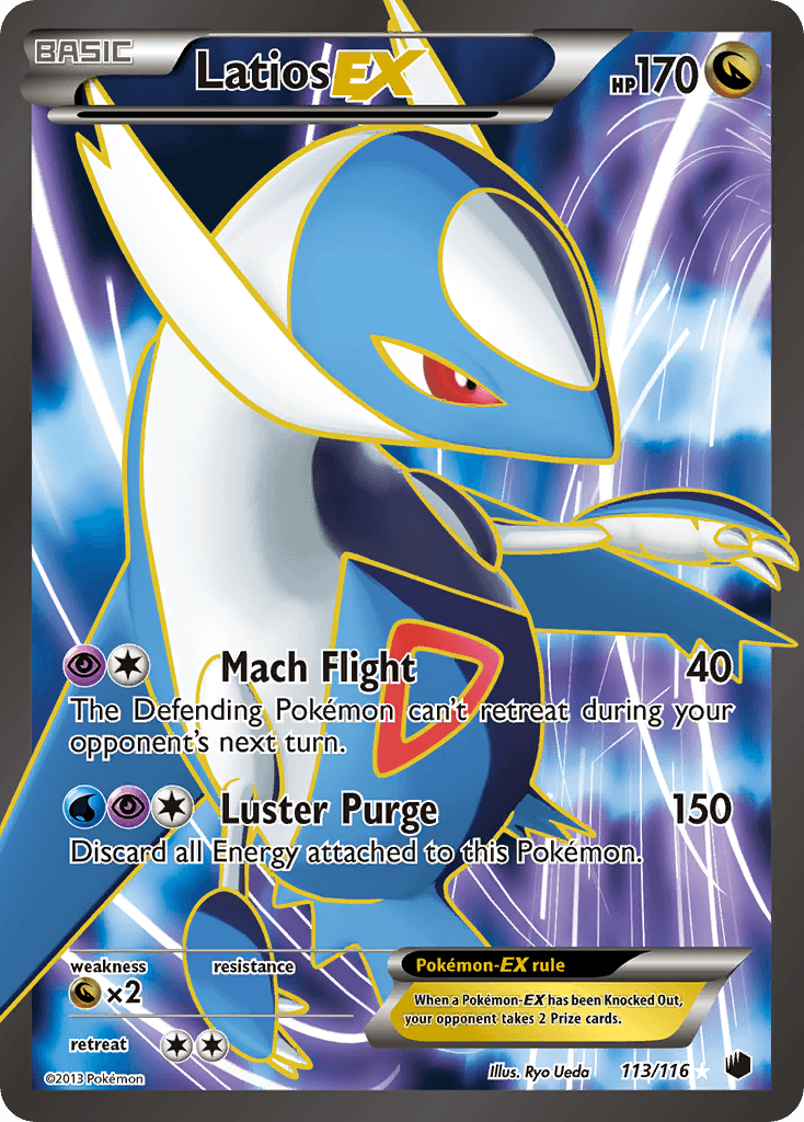 Latios-EX printed card
