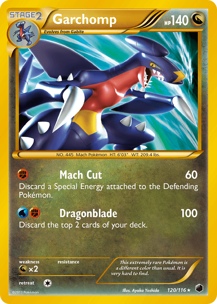 Garchomp printed card